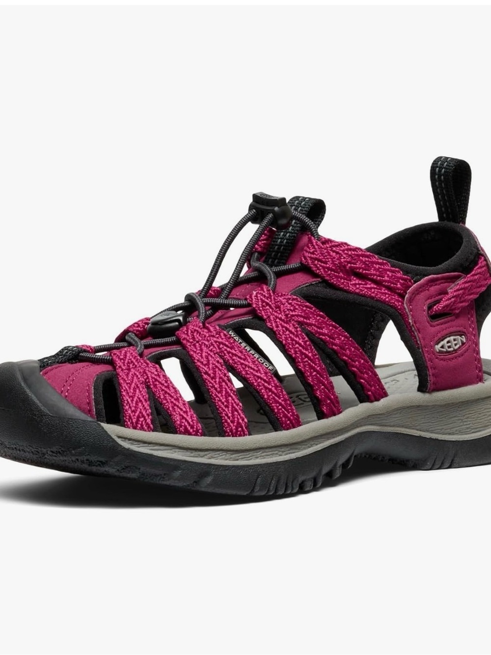 Keen Women's Whisper Pink Strappy Outdoor Adventure Sandals - Picture 3 of 11